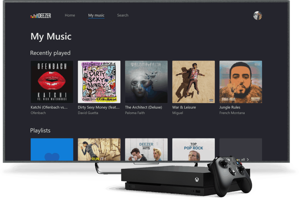 Deezer My Music on Xbox