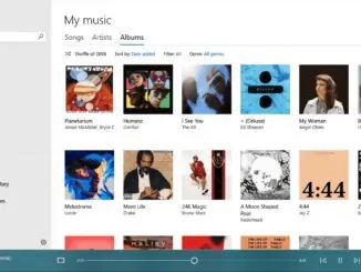 Groove Music Windows 10 app screenshot