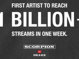 Drake becomes first artist to achieve 1 billion streams in one week