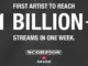 Drake becomes first artist to achieve 1 billion streams in one week