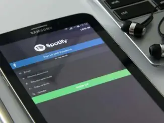 Spotify on smartphone