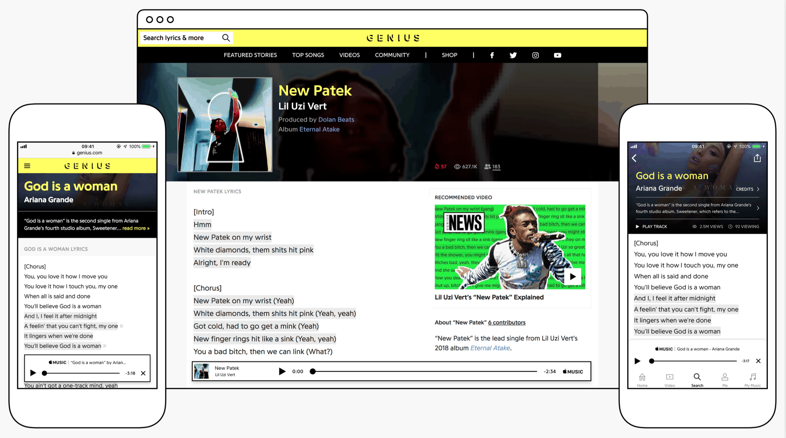 Genius lyrics database now on Apple Music High Resolution Audio