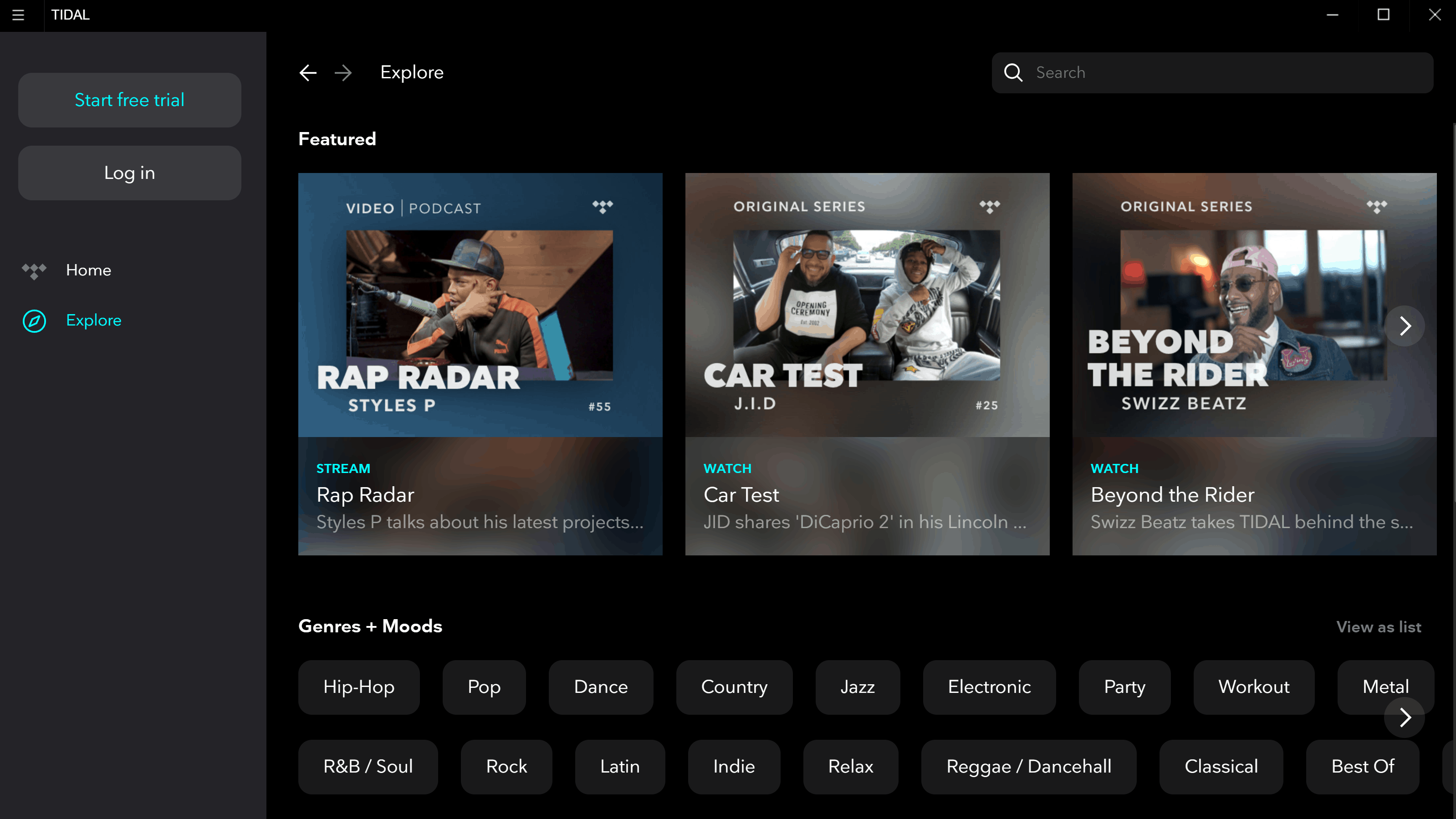 TIDAL::Appstore for Android