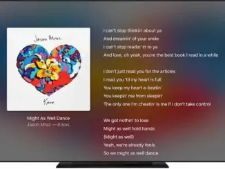 Lyrics on your Apple TV