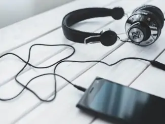 Headphones and smartphone