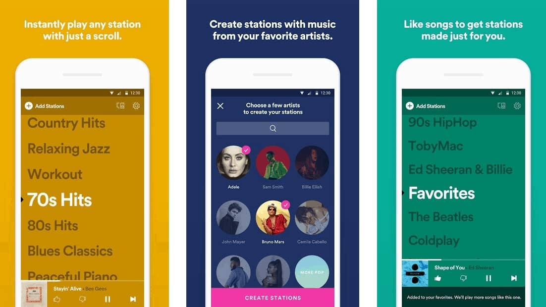 Spotify stations app