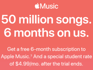 Apple Music 6 months free deal for US students