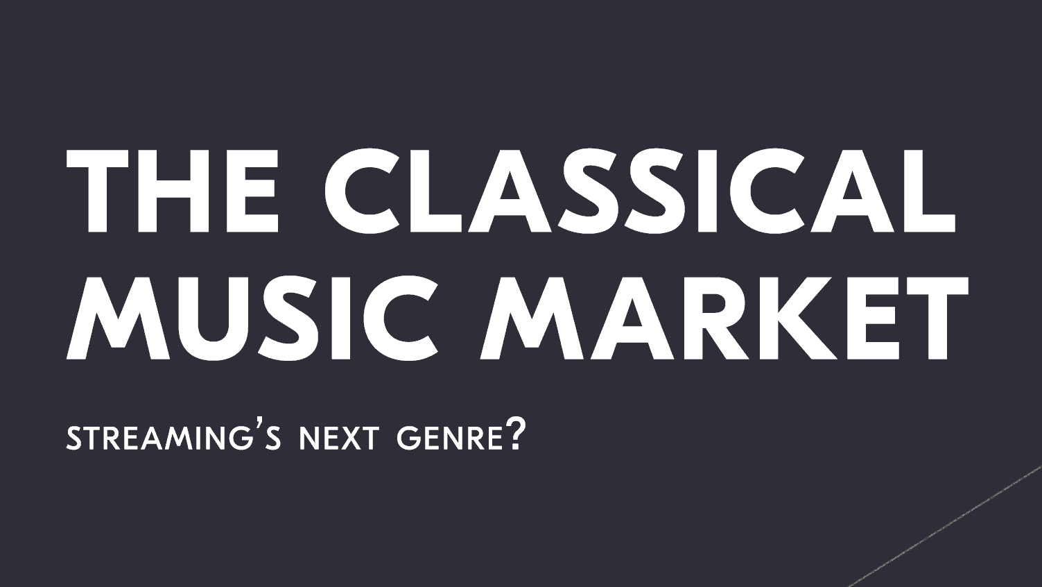 Is classical music streaming s next genre high resolution audio