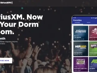 SiriusXM Student Premier offer landing page