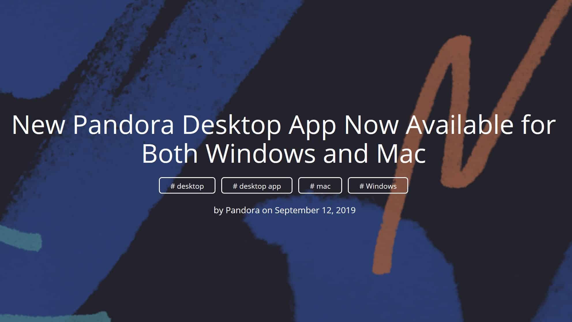 pandora pc application