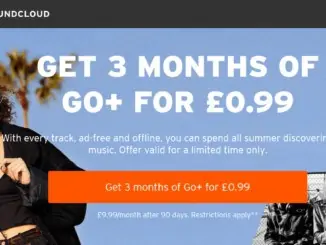 Get 3 months of SoundCloud Go+ for £0.99