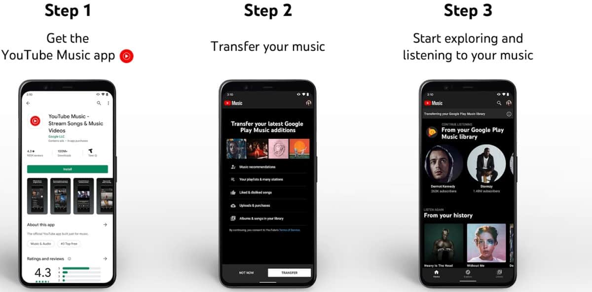 How to move your library from Google Play Music to YouTube Music