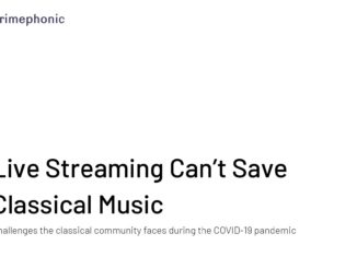 Live streaming can’t save classical music