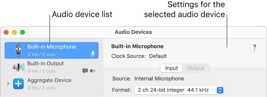 Audio MIDI Setup screen