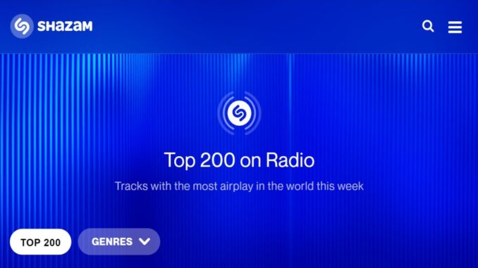 Shazam launches Radio Spins