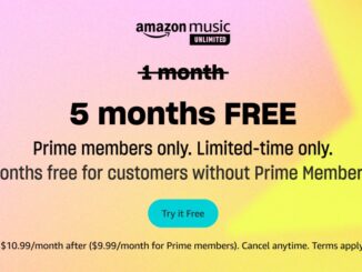 Get 5 months of Amazon Music for free