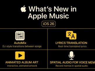 New features available in Apple Music with iOS 26